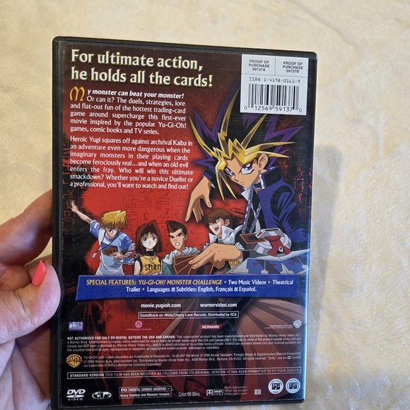 🌴3/$15🌴 DVD Yu-Gi-Oh! The Movie Anime Children Teen Fantasy Sci-Fi - Picture 4 of 11